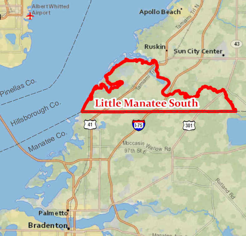 Little Manatee South locator map